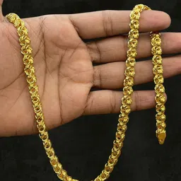 rkb sales 1gm gold plated High Quality Indian Polished chain men Gold-plated Plated Alloy Chain-picture-15