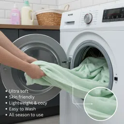 adhigams Solid Crib AC Blanket for Mild Winter image 3