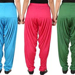just try fashion Solid Viscose Women Harem Pants image 3