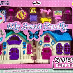 kidsaholic Foldable Dollhouse for Girls with 2 Room Set , Openable Doors & accessories-picture-32