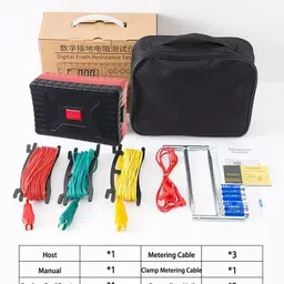 amicisense Earth Resistance Tester, High Precision Megohmmeter with Ground Voltage Test Multi-Range Ohmmeter image 5