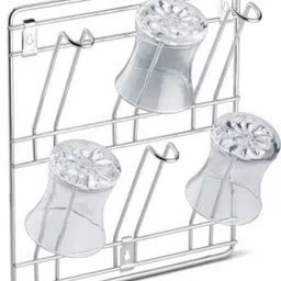 handy trendy Stainless Steel Wall Glass Holder for Kitchen 6 Glass Storage Organizer Stainless Steel Glass Holder-picture-36