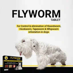 tail & collar club Fabcoat Skin and Coat Supplement and Flyworm Herbal Dewormer (10 Tablets) Pet Health Supplements image 4