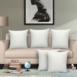 anand creative store Polyester Fibre Cushion Pack of 5 Solid-picture-23