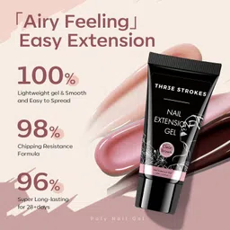 thr3e strokes Poly Gel | Acrylic Gel Poly Nail Gel | Nail Extension Polygel | Nail Art (11) image 2