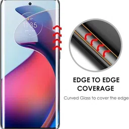 XEDO TECH Edge To Edge Tempered Glass for realme 14 Pro 5G, Premium UV Tempered Glass Screen Protector with Installation Kit image 2