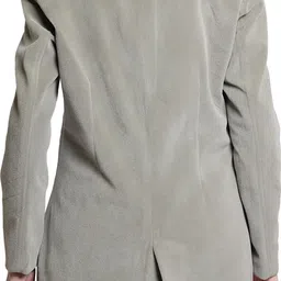 cutindia Wool Blend Solid Coat For Women image 2