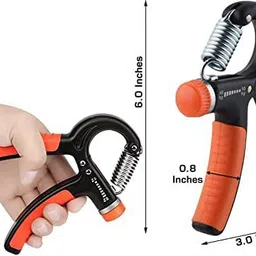 a g enterprises 5−100kg Adjustable Hand Gripper with Counter + Finger Exerciser Combo Hand Grip/Fitness Grip image 2