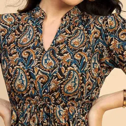 yashukraft Cotton Rayon Stitched Anarkali Gown image 3