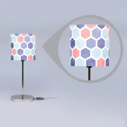 Purple Metal Shade Table Lamp with Metal Base by Green Girgit image 5