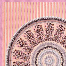 dreamsoft Cotton King Flat 260 TC Jaipuri Prints Bedsheet image 5