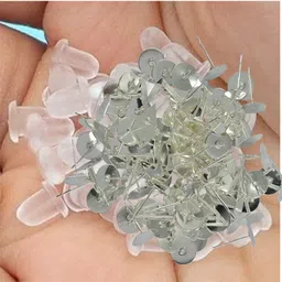 navmav Earring Backpush Back Clear Bullet Clutch Rubber Stoppers & Flatpad Safety 50pc-picture-10