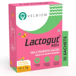 Velbiom Lactogut Kidz | Probiotics Powder For Kids| Easy To Consume| Probiotics For Children Gut Health, overall wellness & immunity| Vegan |Clinically Proven-image-6