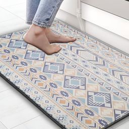 LUXEHOME INTERNATIONAL Blue & White Waterproof Anti-Skid Doormats-picture-43