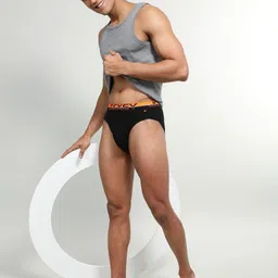 jockey Pack of 2 FP02 Super Combed Cotton Rib Solid Men Brief image 5