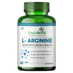 Simply Herbal L-Arginine Supplement 500 mg - 60 Tablets-image-55