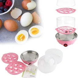 amazing mall Double Layer Electric Egg Maker For Boiling,Cooking And Frying The Eggs Egg Cooker image 3