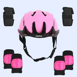 speedfox Kids Safety helmet Set Kit for 4-12 Yrs Skating kit & Cycling kit stylish color Skating Kit-picture-10