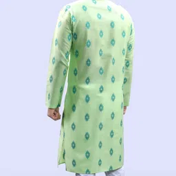 tibra collection Men Printed Cotton Blend Straight Kurta image 2