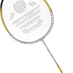 cosco CB-85 Twin Racket - Hobby (Pack of 2 Racquet) Wrist Band Yellow Strung Badminton Racquet image 2