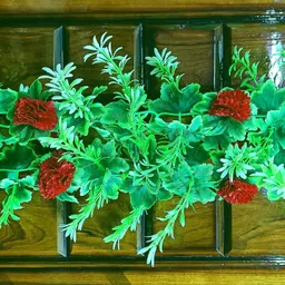 kingstyle impex Artificial Flowers Home Decoration Vine & Creepers Plant Wall Hanging Chain A11 Multicolor Rose Artificial Flower image 2