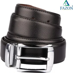 fazon Men Casual, Formal, Party, Evening Black, Brown Texas Leatherite Reversible Belt image 2
