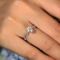 Zarkan 925 Hallmark Silver Everlasting Oval Cut Ring Sterling Silver Cubic Zirconia Rhodium Plated Ring image 2