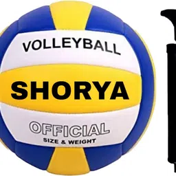 dinetic Super soft synthetic volleybal (size - 5) with air pump Volleyball - Size: 5-picture-11