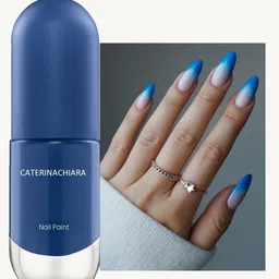 caterinachiara Best Quick Drying, Long Lasting, Chip Resisting Nail Paint Nice blue-picture-10