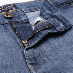 the indian garage co. Men Slim Mid Rise Blue Jeans image 5