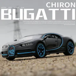 manaki enterprise 1:32 Scale Bugatti Chiron Die-Cast Metal Cars with 4 Openable Doors Light image 3