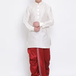 VASTRAMAY Men Dhoti image 5
