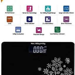 Maniya brothers Personal Digital Electronic LCD Display Digital Body Weight Machine Weighing Scale image 5