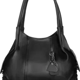 Women Black Shoulder Bag - Extra Spacious-image-12