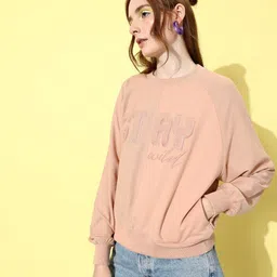 roadster Women Short Sleeve Floral Print Sweatshirt image 5