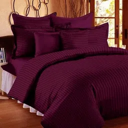 impress Cotton King, Double Flat 210 TC Striped Bedsheet-picture-25
