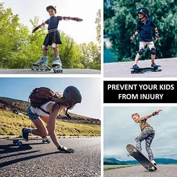 mlmfg High-Impact Protective Skating Guard Combo – 7 Piece Set(BLUE)) Skating Guard Combo image 4