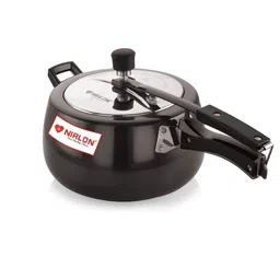 nirlon Black 5 Ltrs Induction Base Hard Anodised Inner Lid Aluminium Pressure Cooker image 4