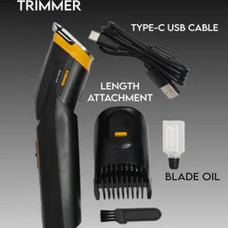 Life Creation BLACK TRIMMERAT-509 Smart Beard and Hair Trimmer for Men --167 Fully Waterproof Grooming Kit 90 min Runtime 8 Length Settings image 2