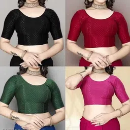 Round Neck Women Blouse-image-2