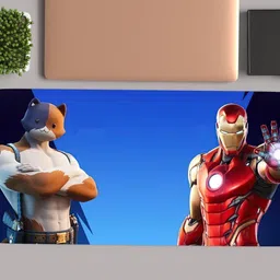 Gifting Domus Avengers Iron Man Large Mouse Pad, Desk Mat,11x23 Inches Non Slip Base Mousepad image 5