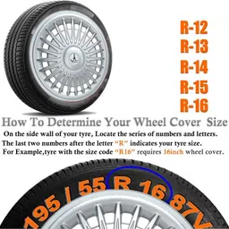 hotrenz CAR WHEEL CAP/ WHEEL COVER RUSH DEGINE "SILVER_COLOUR" 12 INCH Wheel Cover For Maruti Alto 800, Omni, Eon, Zen, Alto image 5