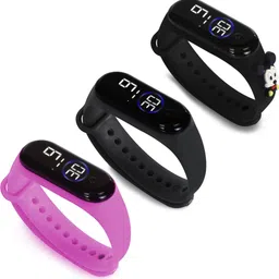 HYPERLEX 3 COMBO Stylish Digital LED Bracelet Band Wrist Watch for Kids, Boys & Men image 1