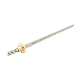 200mm Trapezoidal 4 Start Lead Screw 8mm Thread 2mm Pitch Lead Screw with Copper Nut image 1