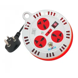 MX 3 Outlet Universal Spike Protector with Autodetect Wire Connector with Fuse & Single Switch EMI / RFI Noise Filter 3 Pin Cord 5 Meter without Shutter (MX-1158A) image 1