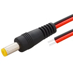 MX DC Male Plug To Open End Cord 6" L (MX-3555) image 1