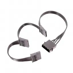 4PIN (Large) IDE 1 Input to 1 SATA Output Hard Disk Power Cord image 1