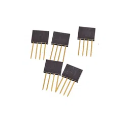 4 Pin Female 11mm tall stackable Header Connector for Arduino image 2