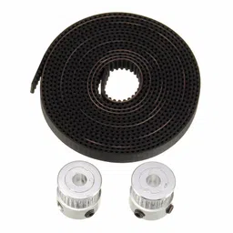 2 Meter GT2 Timing Belt + 2Pcs of GT2 pulley (20 teeth) image 1