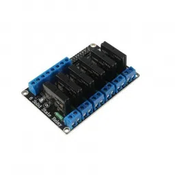 6 Channel 12V Relay Module Solid State High Level SSR DC Control 250V 2A with Resistive Fuse image 1